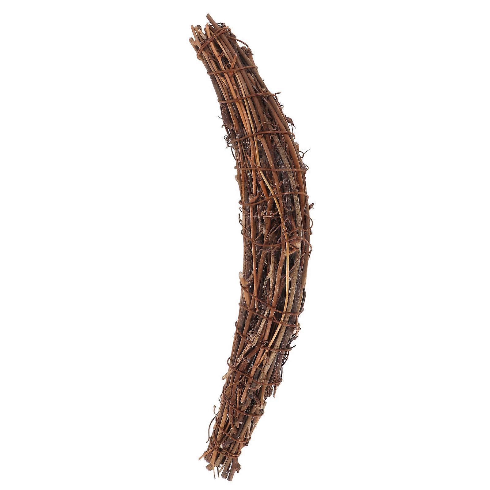Moon Grapevine Wreath for Decoration Featuring Crescent Shape Design