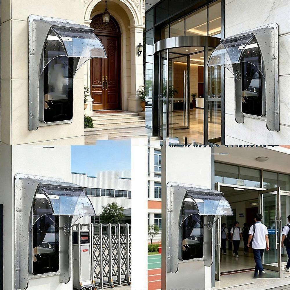 Access Control Keypad Rain Cover, Waterproof Slide Shell for Fingerprint Controller Silver