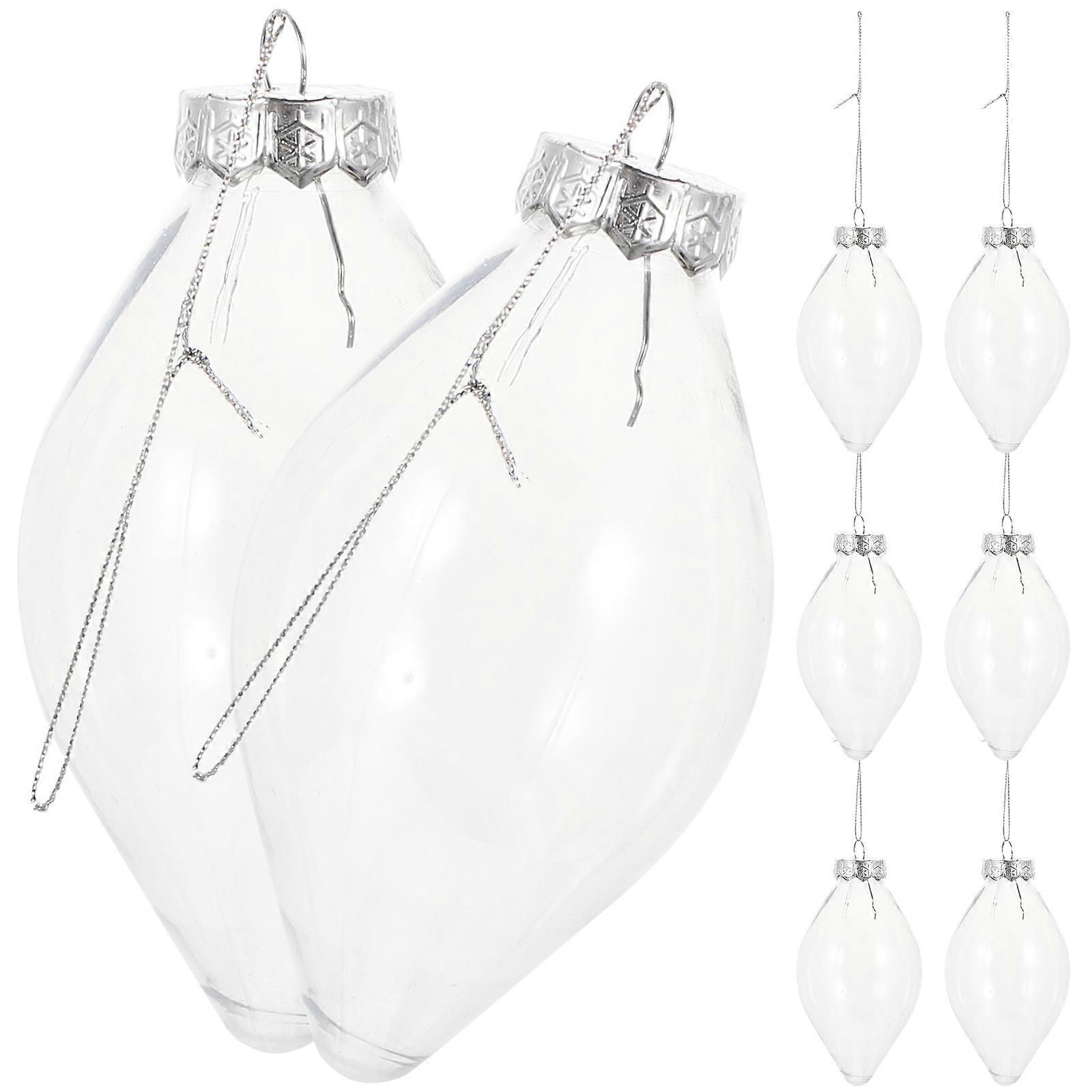 Candy Bottle Bulb Shape Containers for Storage 8Pcs Clear Pet Plastic
