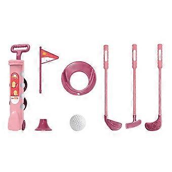 PDIN-1 Set Kids Golf Toys Game Play Set With Golf Club 4 Balls Flag Practice Holes Putter Parent-child Interaction Indoor Outdoor Golf Sports Toy Boys