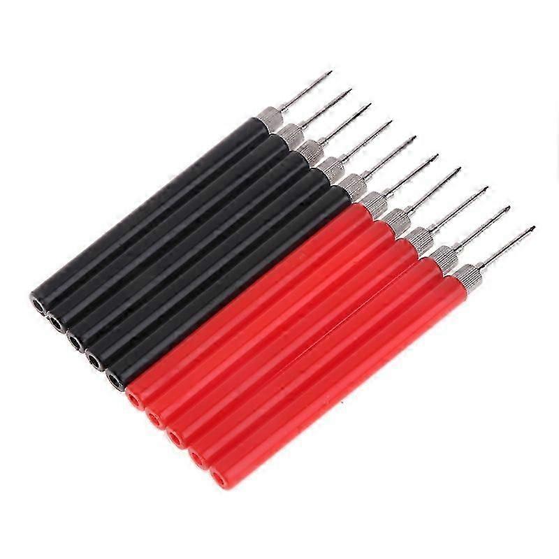 10 pcs. Test Probe Insulated Tip Plug Wire End For Multimeter