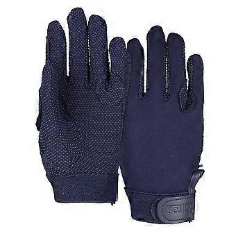 Women's Shires Aubrion Newbury Adults Cotton Gloves - Navy Blue