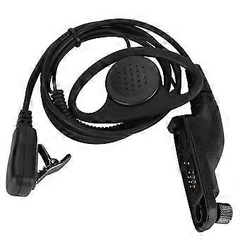 D Type Ear Hanger with PTT MIC for Motorola Xpr-6300/6350/6550/6580/7550/P8200 8268D