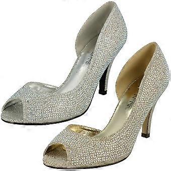Las señoras Anne Michelle corte lateral/Peep Toe zapatos de ocasión