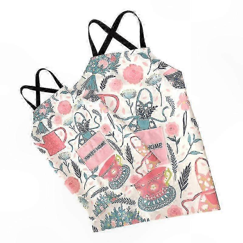 2-Pack Adjustable Halter Aprons for Cooking and Crafting