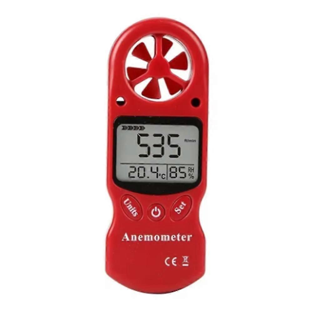 Mini Multipurpose Anemometer Digital Anemometer LCD Wind Speed Temperature Humidity Meter with Hygrometer Thermometer