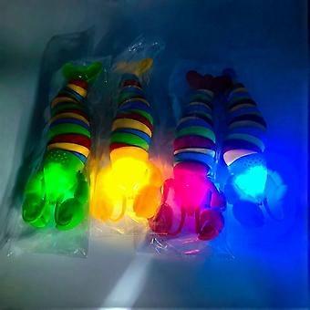 Random 4Pcs Fidget Slug Toys Glow In Dark, Sensory Slug Fidget Toy for Kids Adults, Child-Friendly, Anti-Anxiety Sensory Toy, Essential Travel Toys fo