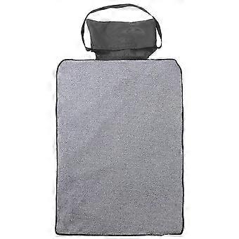 Foldable Multifunctional Outdoor Pet Mat Waterproof Warming Blanket compatible with Dogs and Cats (Black)