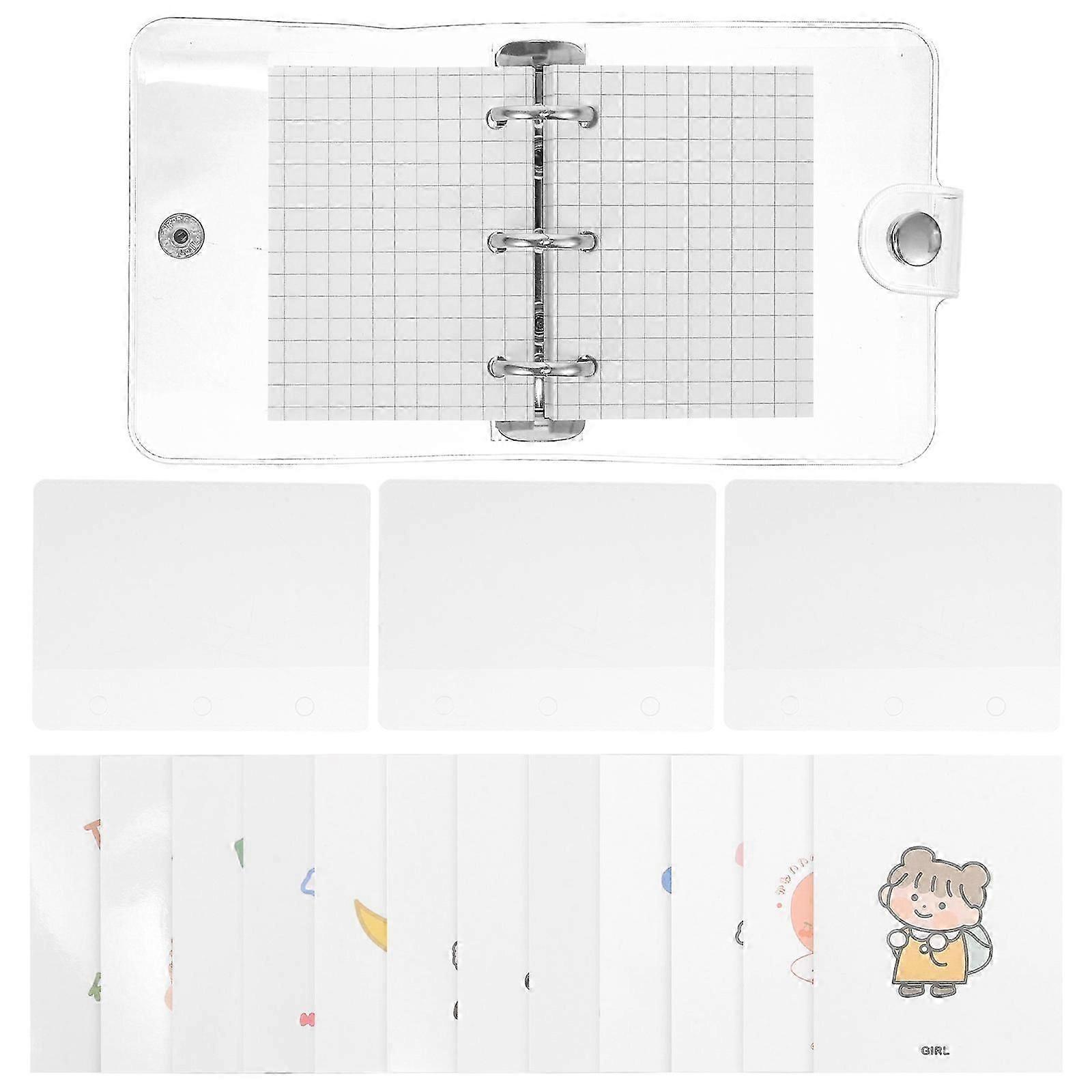 Small Notepad 3 Sets Lovely Mini Loose-Leaf Binder for Writing