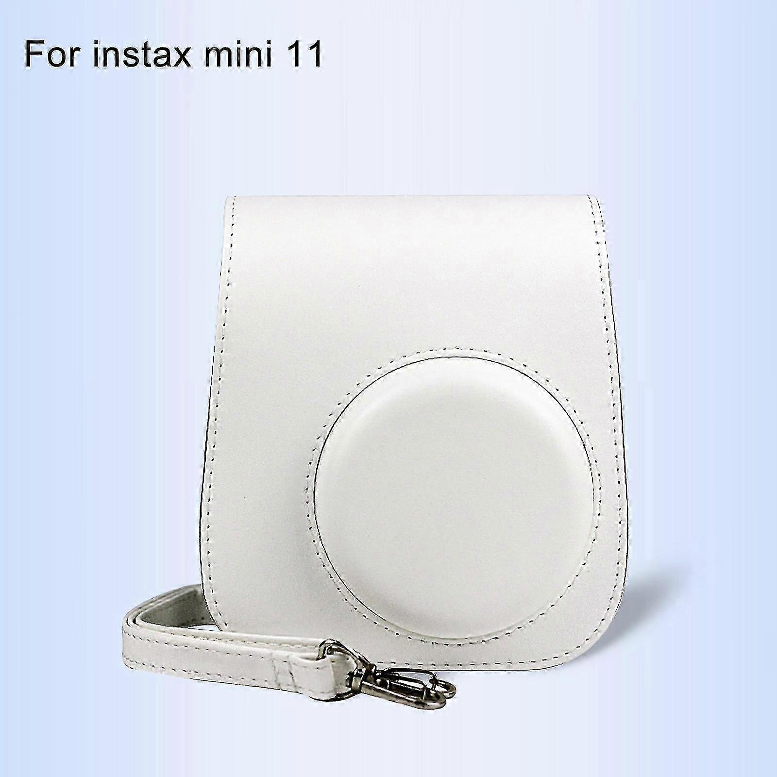 Instant Camera Case For Instax Mini 11 Leather Bag Solid Color Protective