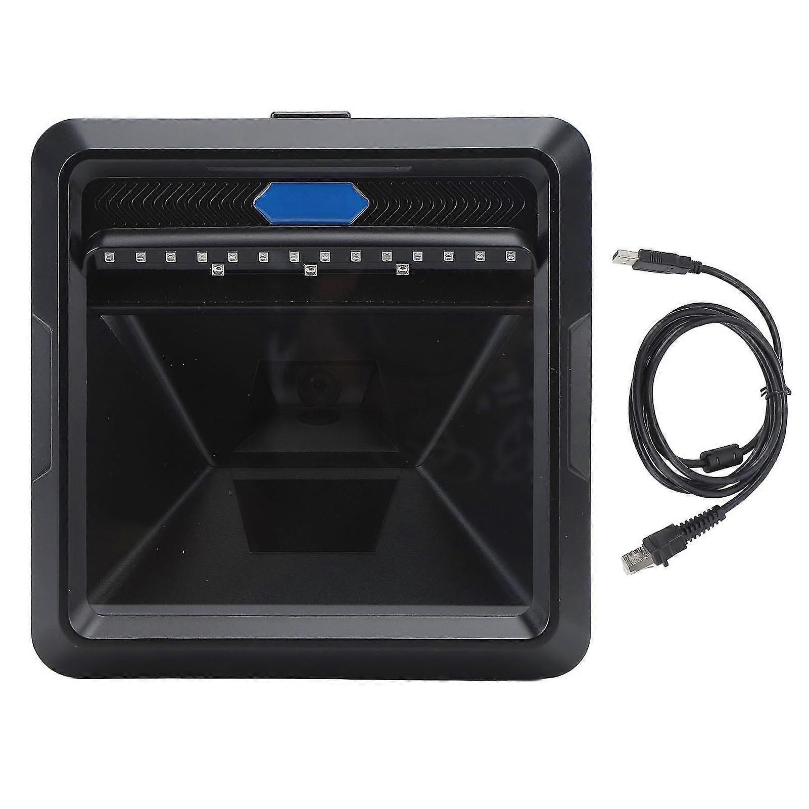 Desktop Barcode Scanner High Speed Ir Automatic Sensing 1d 2d Qr Code Scanner For Supermarket Store