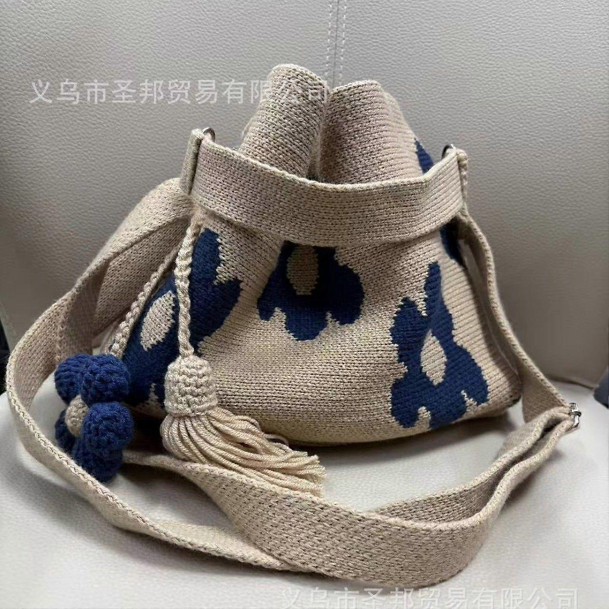 New handmade crocheted flower bag