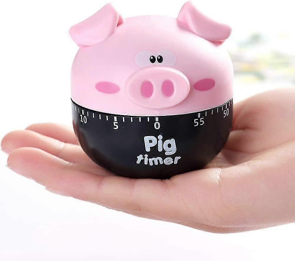 Mechanical Kitchen Time Alarm Timer,pig Shape,60min 360