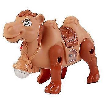 Electric Camel Simulated Animal Model Luminous Walking Toy with Music Function