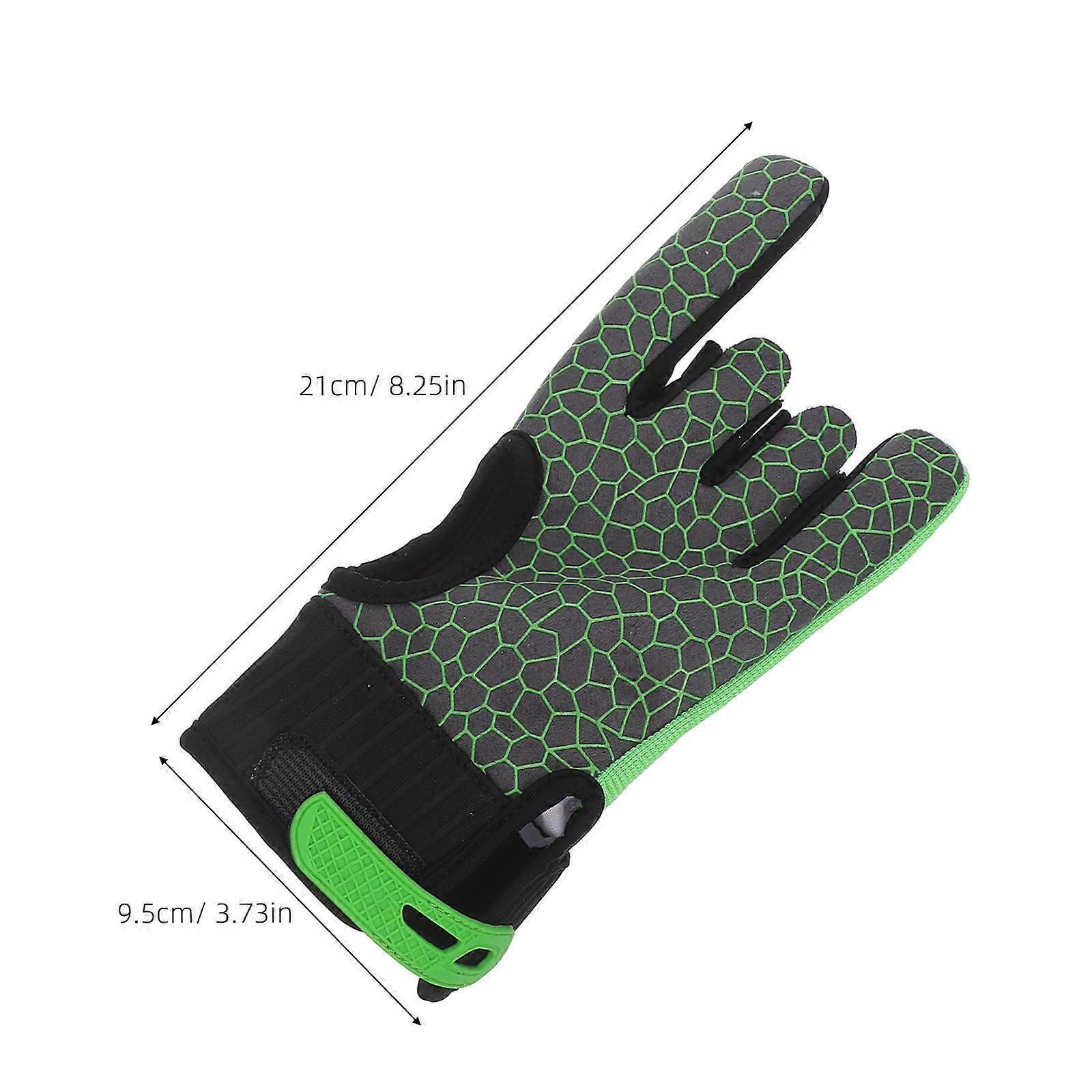 Gants de sport respirants pour le bowling, avec design antidérapant (1 paire).