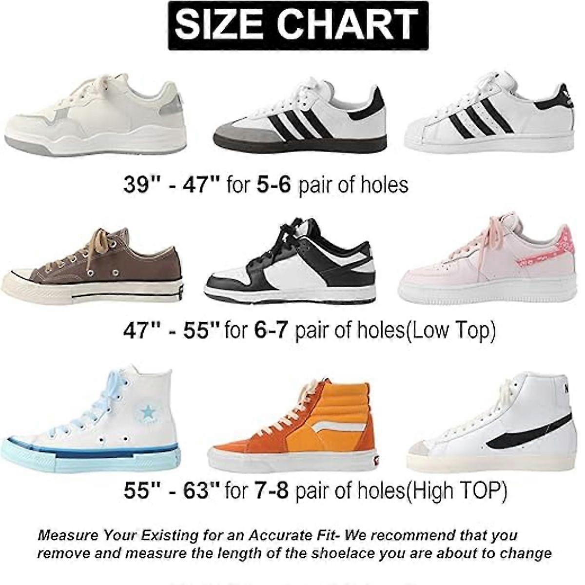 Flat, Durable, Classic Shoelaces for Sneakers