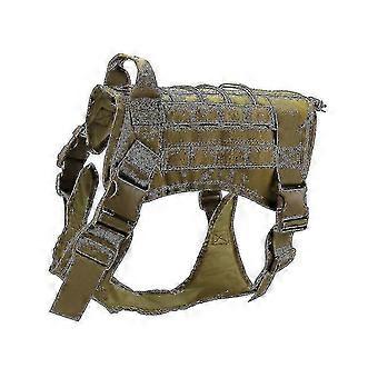 Tactical Dog Harness 1000d Nylon Handle Adjustable Training Waterproof Outdoor Pet Dog Harness Chest Strap