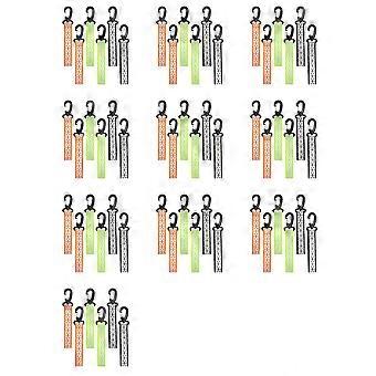 60Pcs Reflective Strips, Safety Reflector Pendants Reflective Pendants Safety Key Chains for Backpack Clothes Cycling