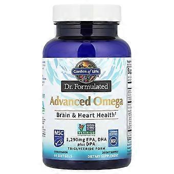 Garden of Life, Dr. Formulated, Advanced Omega, Citrus, 60 Softgels (645 mg per Softgel)