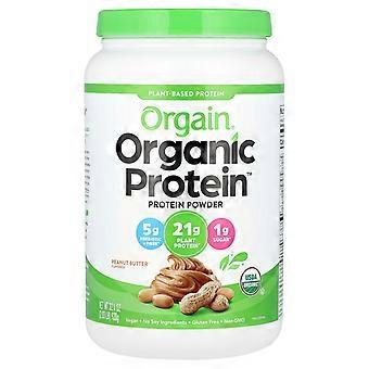 Orgain, Bio-Proteinpulver, pflanzlich, Erdnussbutter, 920 g (2,03 lb)