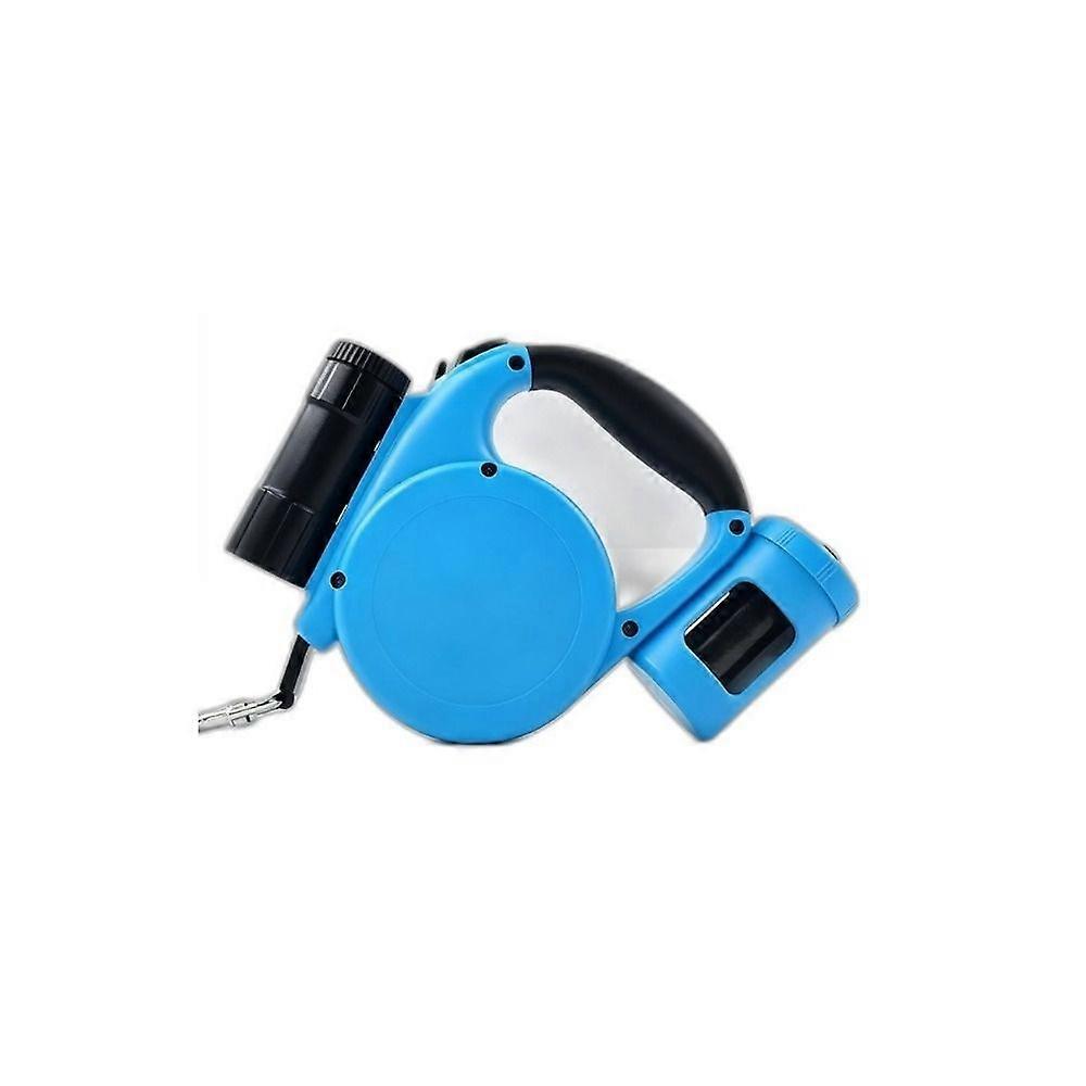 Automatic Retractable Dog Leash with Flashlight Release Retract and Lock Controls for Walking
