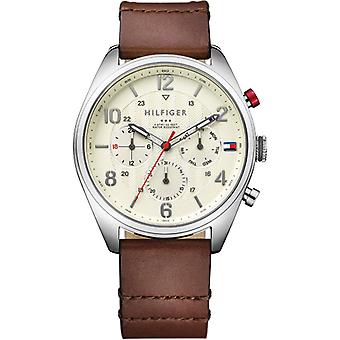 Tommy hilfiger corbin watch for Quartz Analog Man with Cowhide Bracelet 1791208