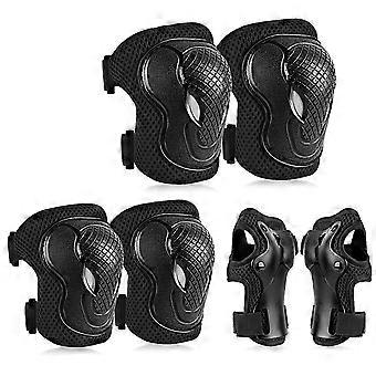 Comfortable and Breathable Protective Gear for Young Athletes, Six-in-one Set Including Knee Pads and Elbow Pads, Ideal for Outdoor Activities