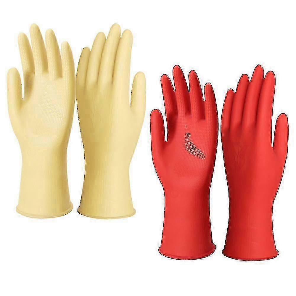 Fish-Scale Grip Reusable Cleaning Gloves