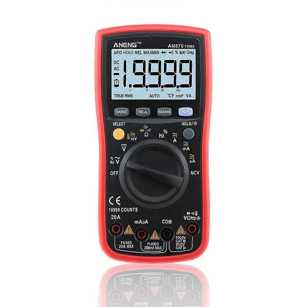 Auto Range Digital Precision Multimeter 19999 Counts True-rms Ncv Ohmmeter Tester