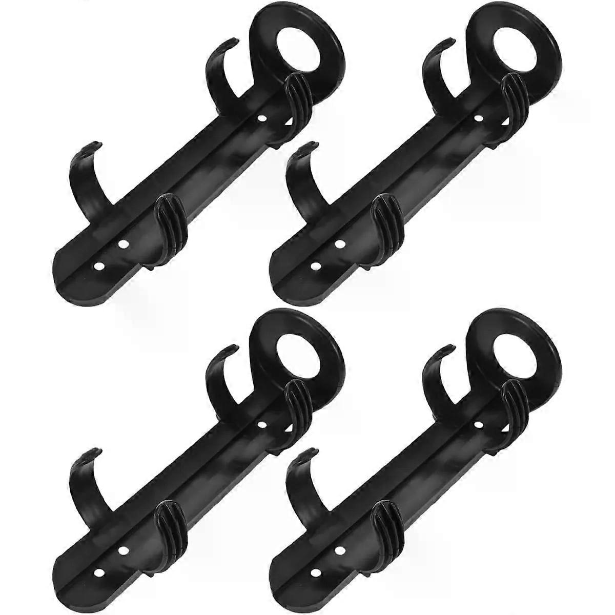 4pcs Black Plastic Fire Extinguisher Bracket Mount for Car Trunks