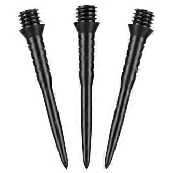 Steel Dart Points - Zwart