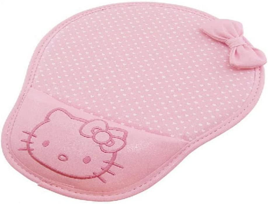 Wrist Protected Computer PU Leather Wrist Rest Mouse Pad Mat (Pink)