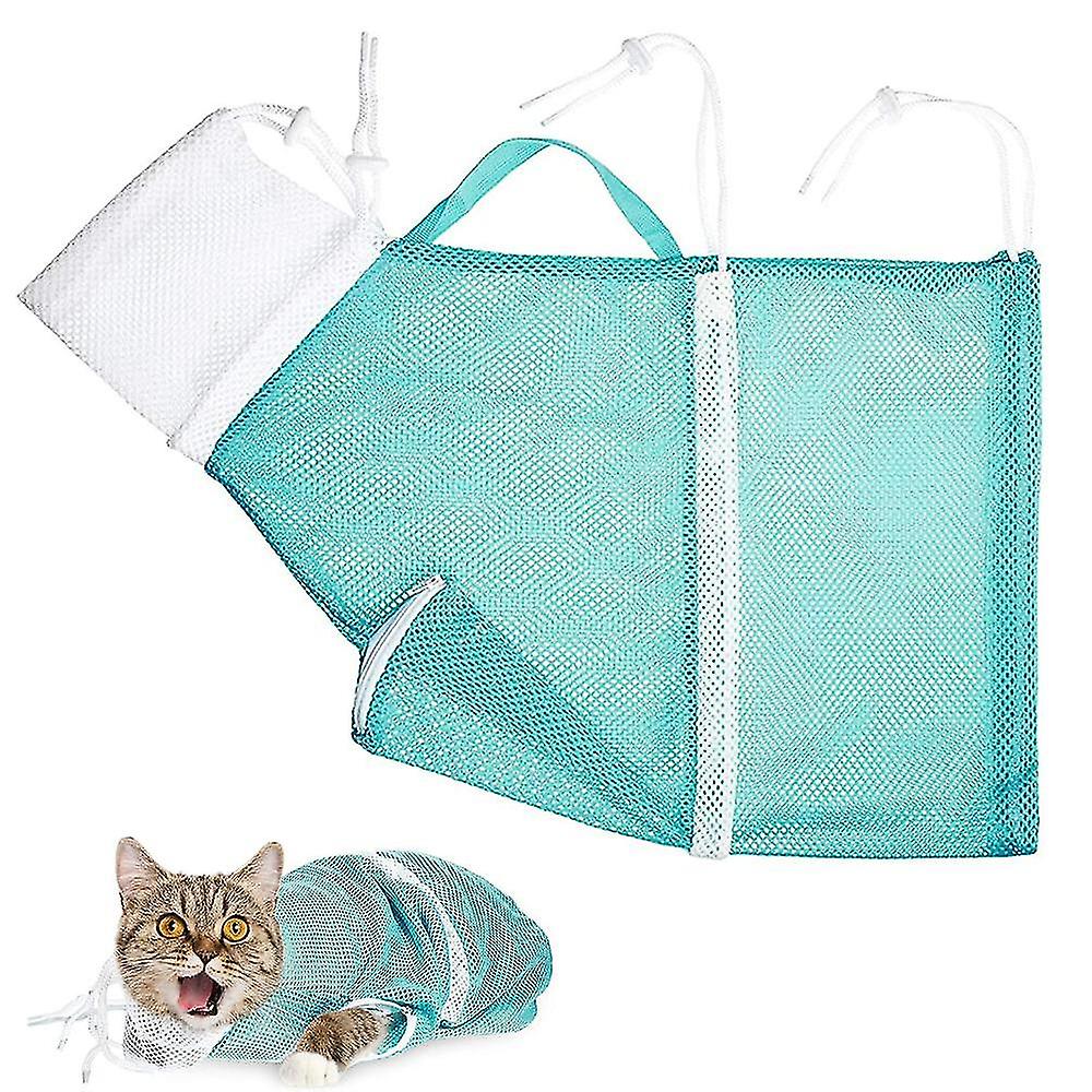 Cat Shower Net Bag Bathing Bag Multifunctional Restraint Bag Prevent Biting Scratching For Bathing