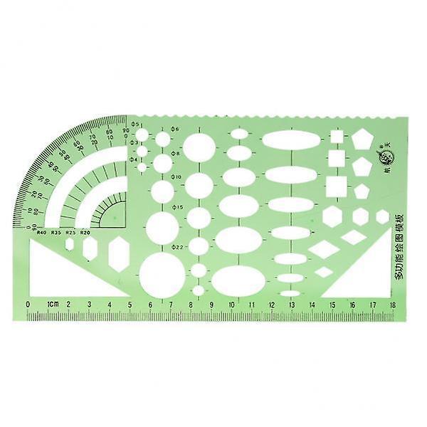 12xPlastic Drafting Drawing Tool Ruler Geometric Oval Template for Students 1