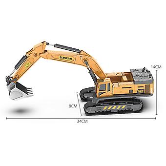 5 Styles Tractor Toy Crane Excavator Bulldozer Engineering Car Model Classic Toy Vehicle Crawler Truck Alloy + Plastic Boys Gift