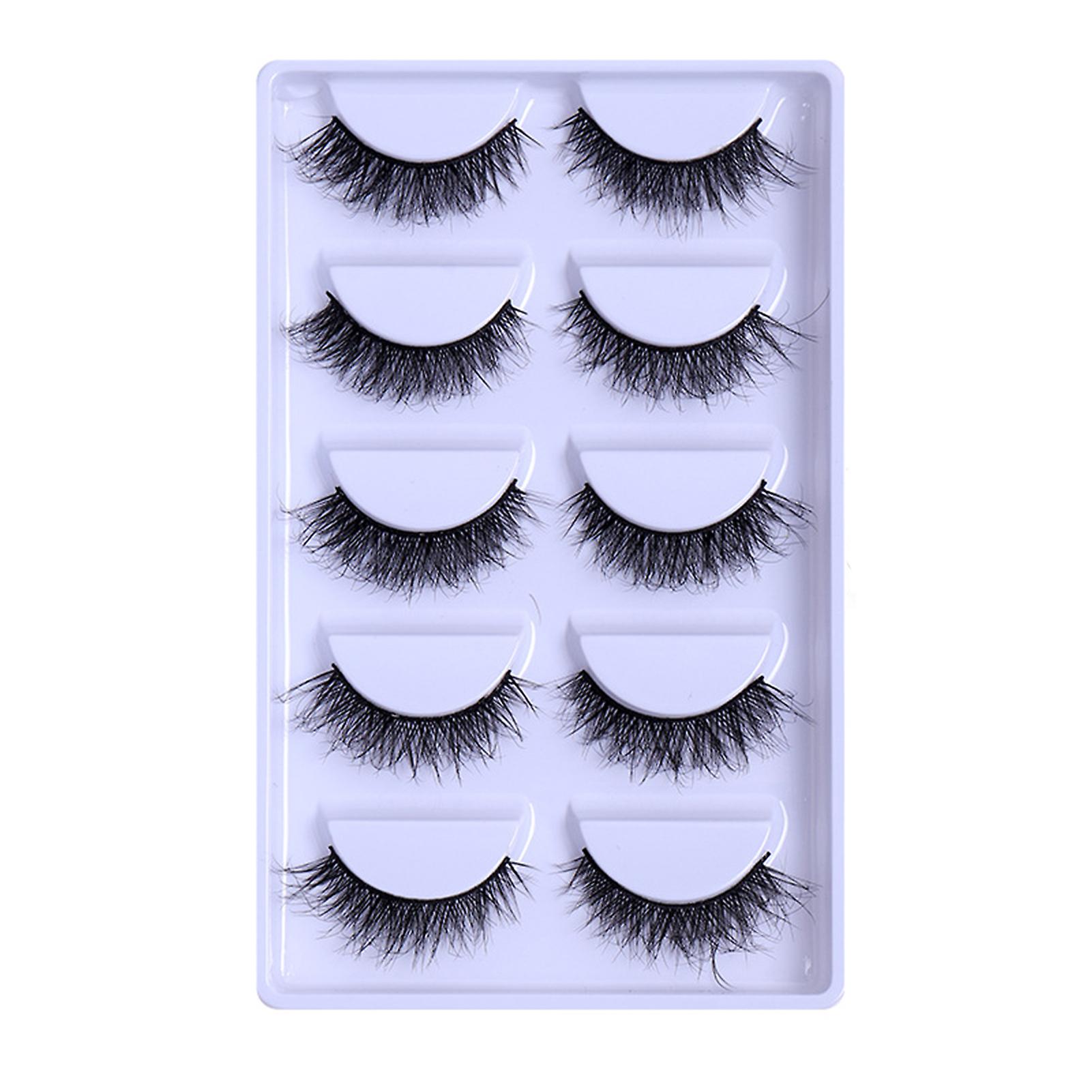 3d Effect Grafting Eyelashes Multilayered Bushy Curling Up Thick Lashes