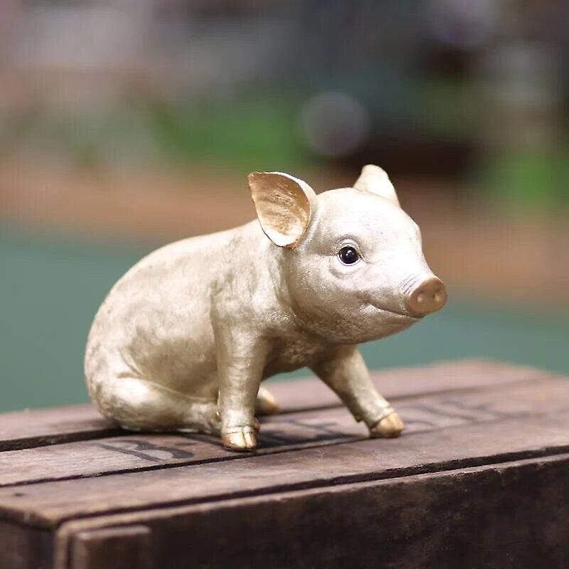 Posh Pets - Goldenes Sparschwein Skulpturen & Statuen