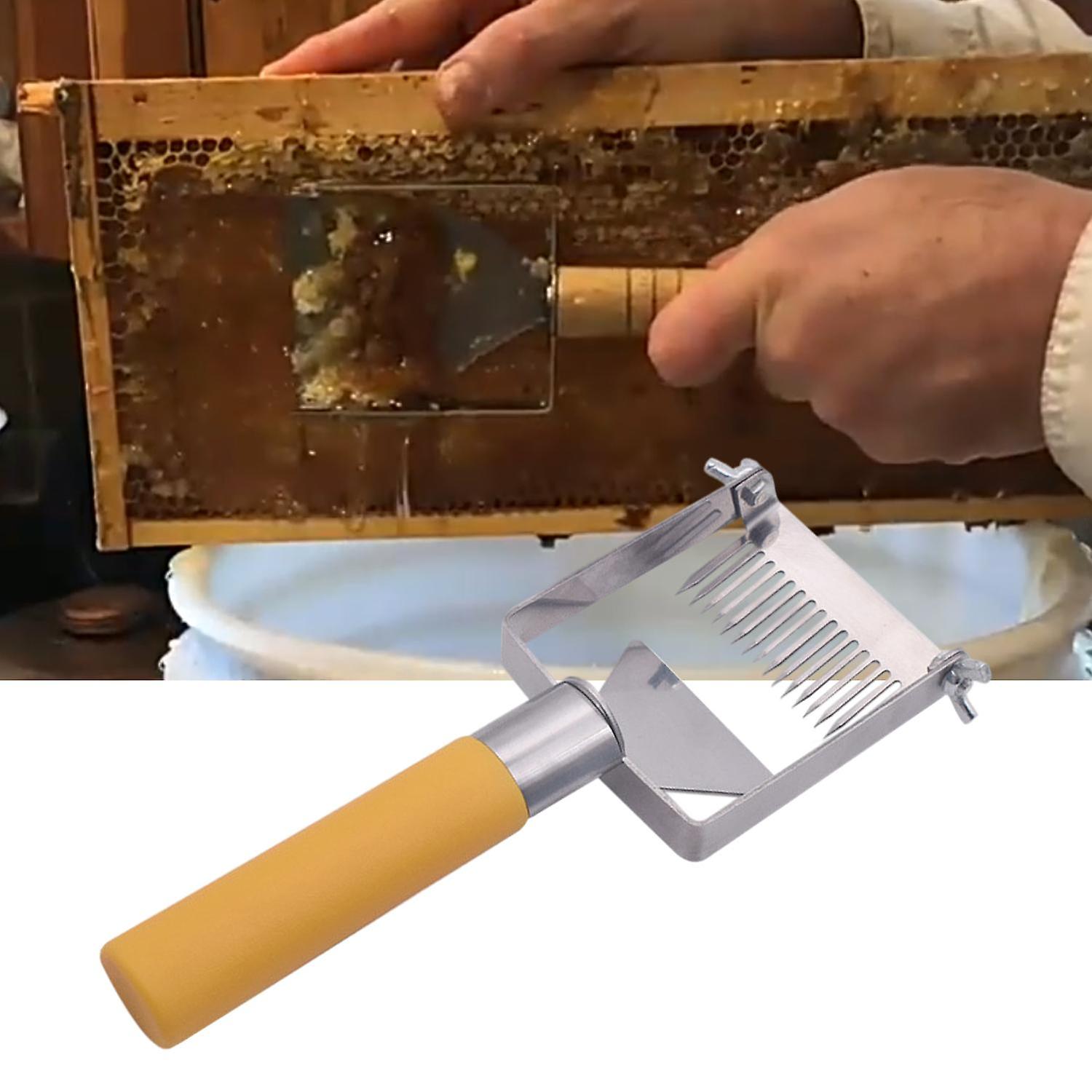 ZHOUBA Honey Cutter High Hardness Rust-proof Metal Beehive Honey Cutter Uncapping Scraper for Home