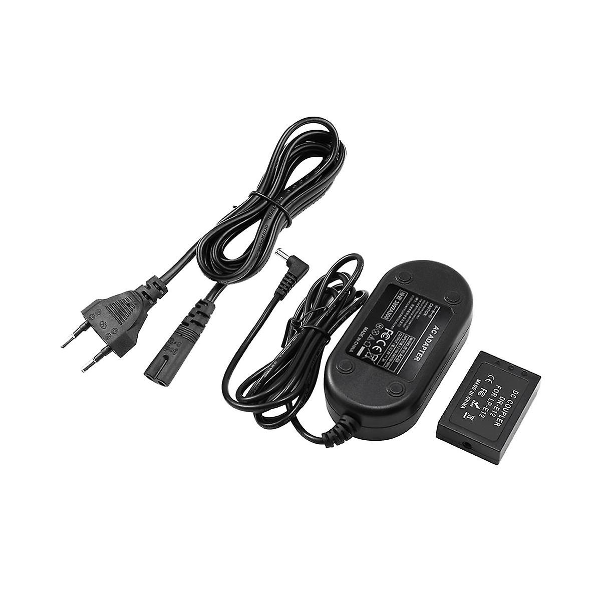 LP-E12 Dummy Battery for M M2 M10 M50 M100 M200 Mark II Camera Dummy Coupler EU Plug