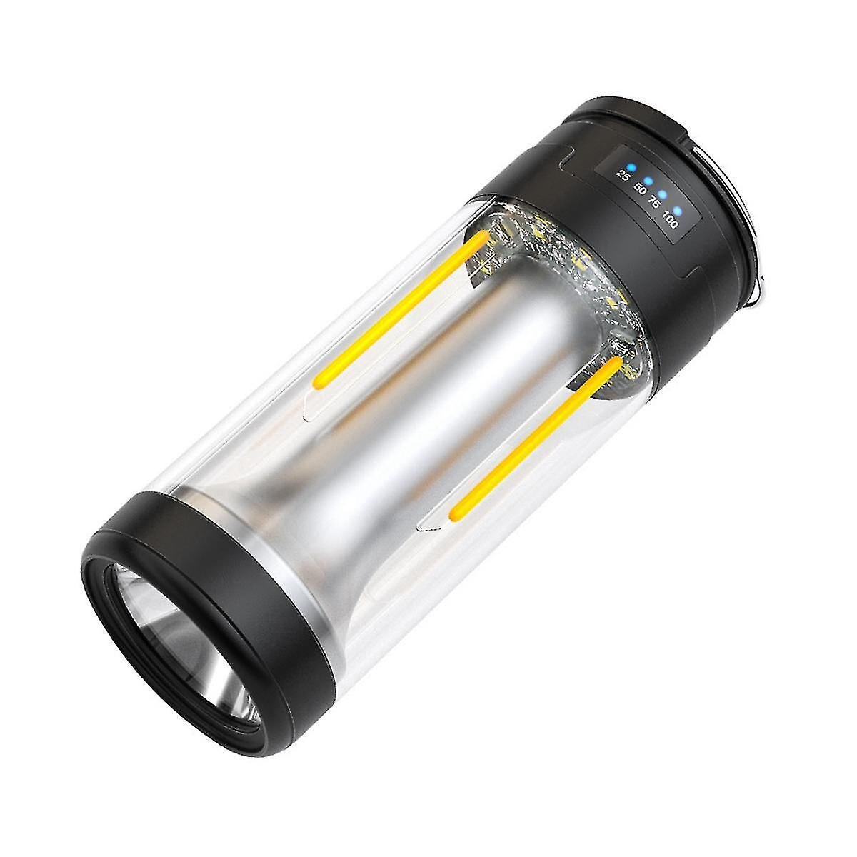 Multi-function Camping Light Outdoor Portable Lighting Rechargeable Lamp Powerful Flashlight Tent E