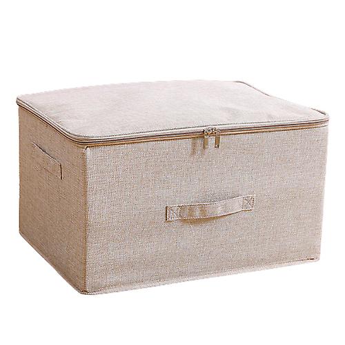 Foldable Stackable Storage Bins With Zipper Lid Storage Container For Bedding Blankets Pillows Toys