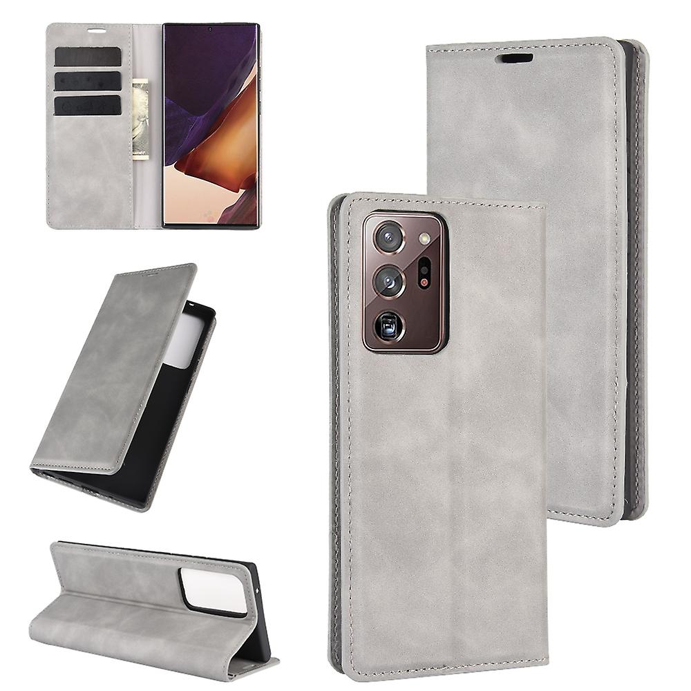 For Galaxy Note20 Ultra Magnetic Suction Leather TPU Case