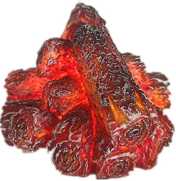 1PCS حرق الفحم أدى مصباح الاصطناعي أدى الموقد واقعية سجل الخشب متوهجة حرق اللهب لهب الموقد ضوء للمنزل في الداخل المعيشة رو