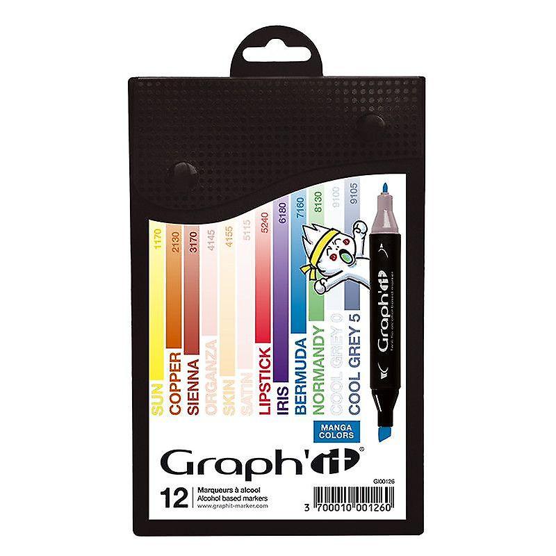 Set 12 Graph'It markers - Manga colors