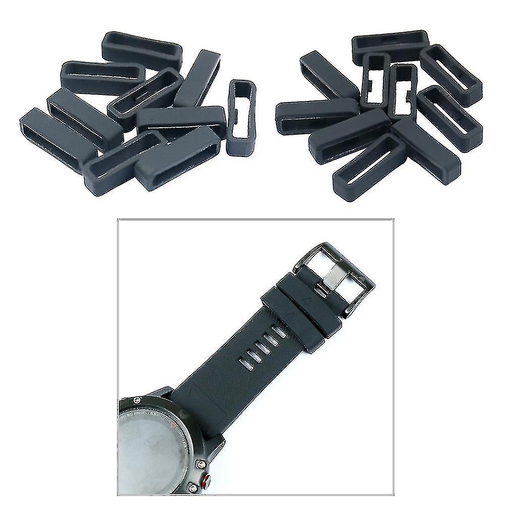20x Rubber Strap Loop Fastener Rings Replacement For Fenix 5s/5s Plus