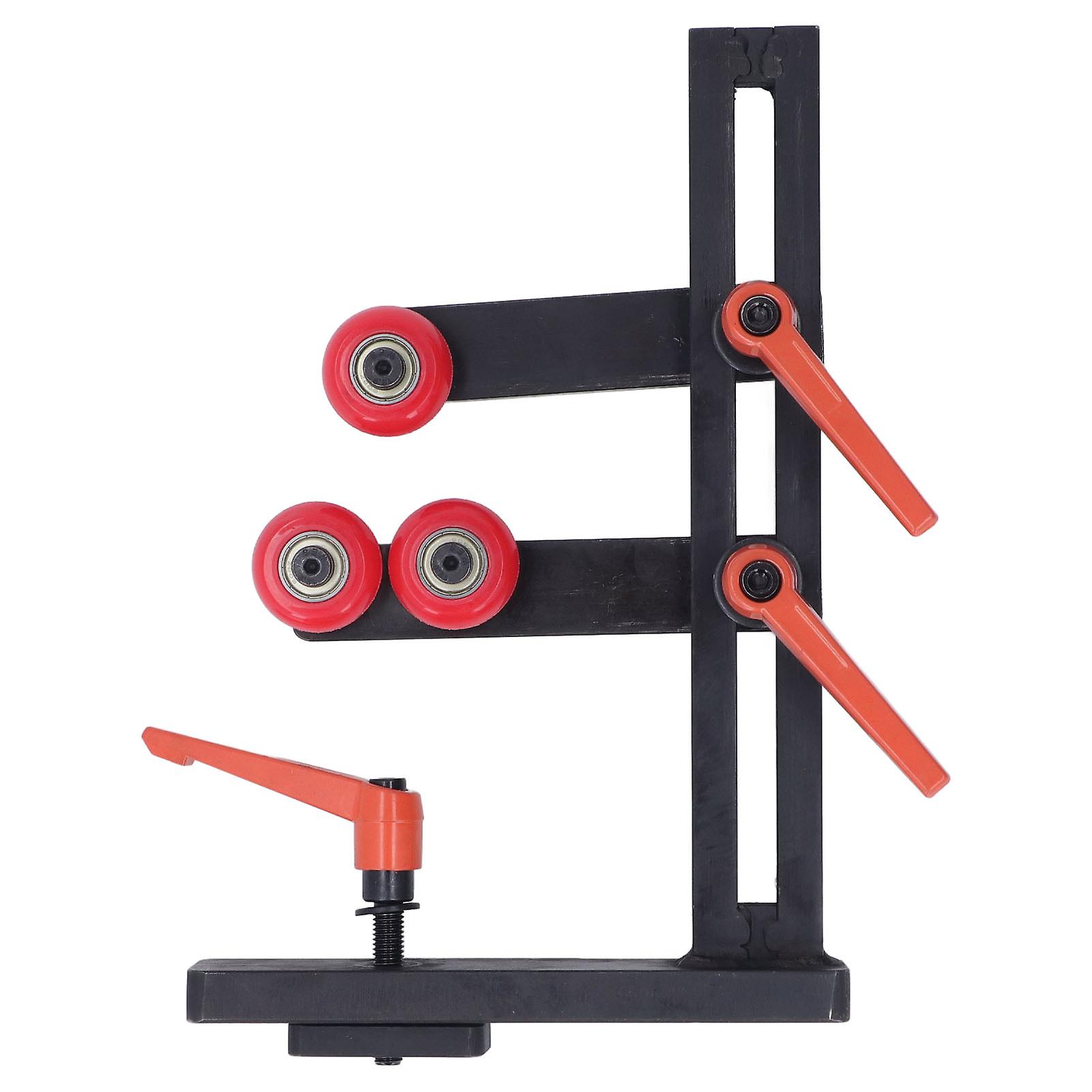 Wood Lathe Steady Rest L Shape Height Adjustable Cast Iron Woodworking Lathe Center Frame