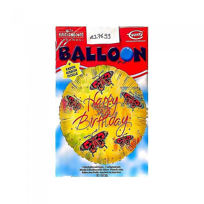 Kaleidoscope Butterflies Happy Birthday Foil Balloon