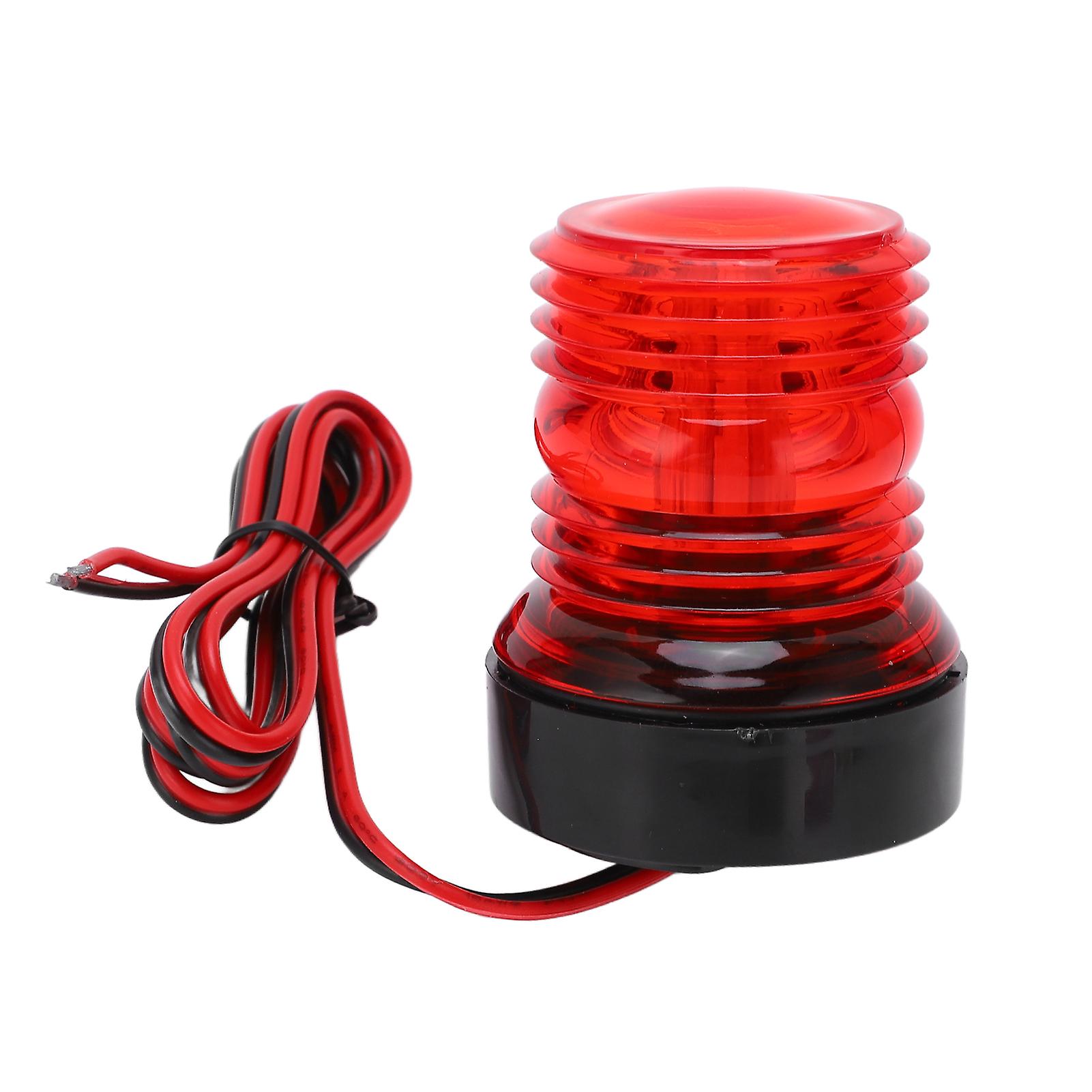 LED Boat Navigation Light, 360° Anchor Light, Marine Stern Light, Red Light for Navigation, DC 12V-24V
