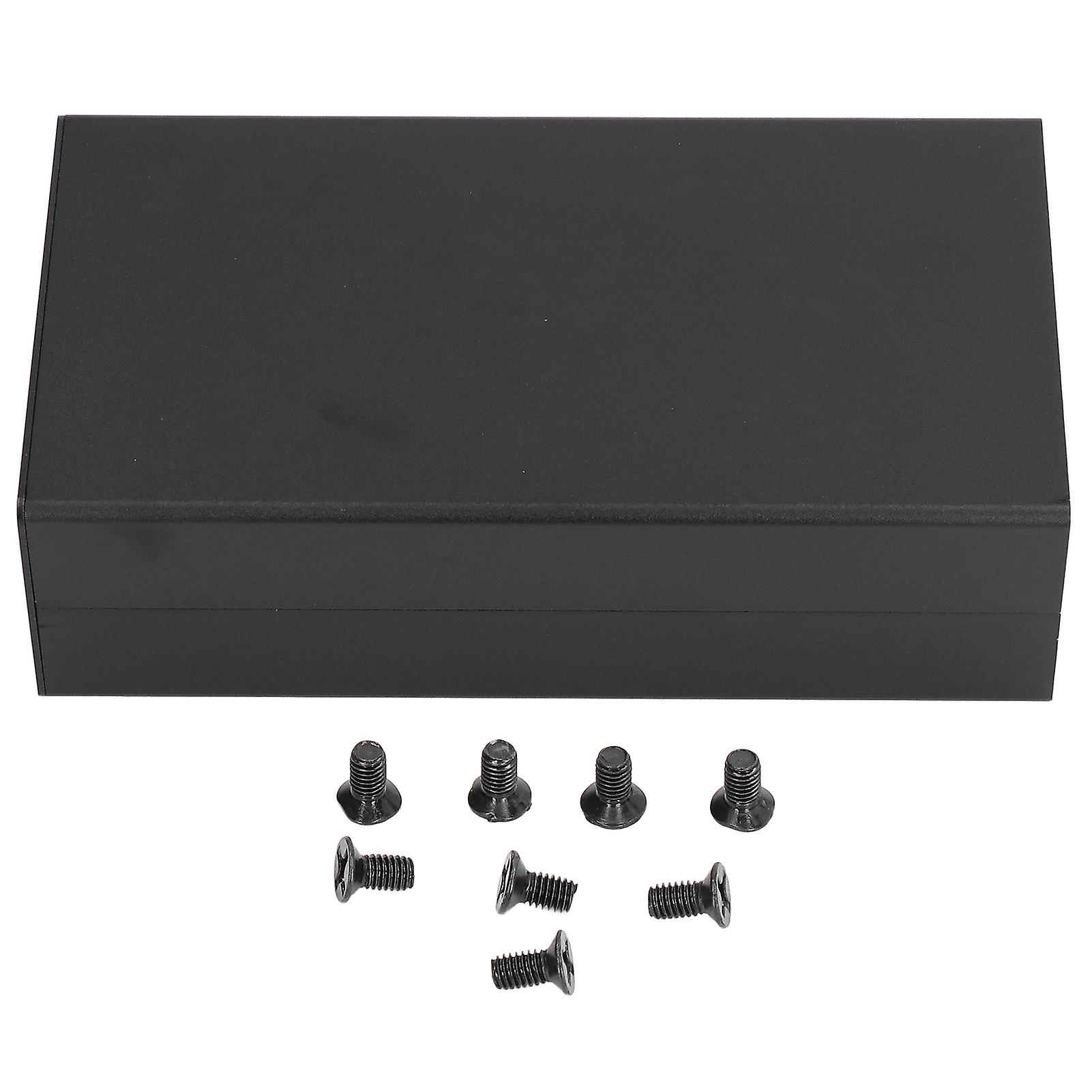 Aluminum Alloy Power Amplifier Enclosure Split Case 58 x 110 x 200mm Matte Black