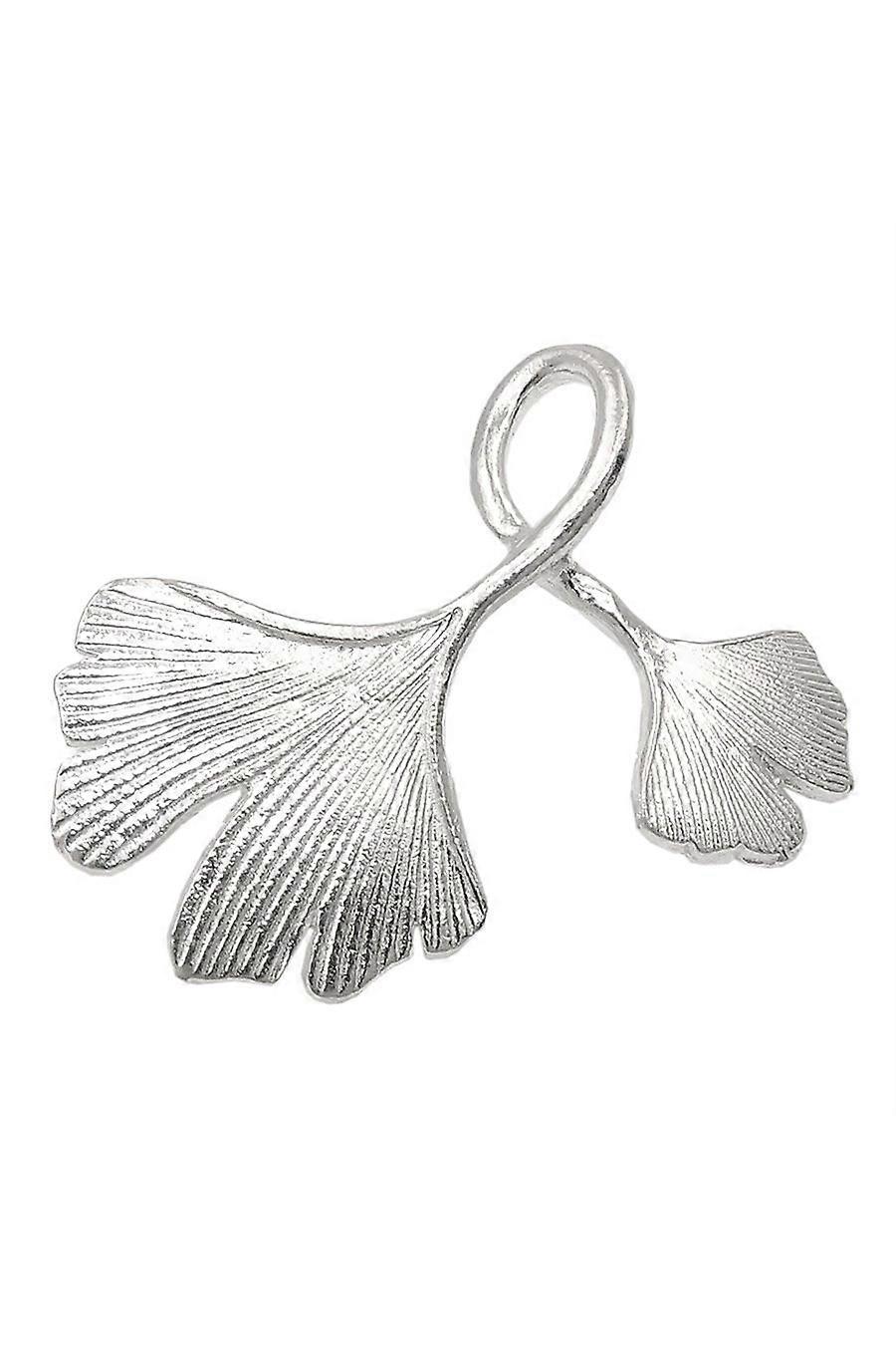 Pendant Double Ginkgo Leaf Silver 925 - Gl93939
